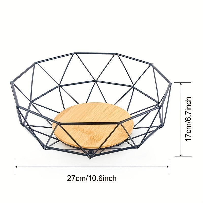 Iron Art Fruit Plate Household Living Room Fruit Basket Storage