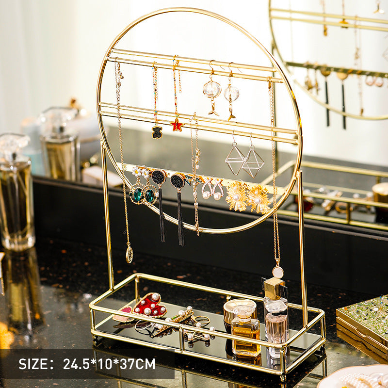 Creative Earring Holder Rotating Jewelry Holder Home