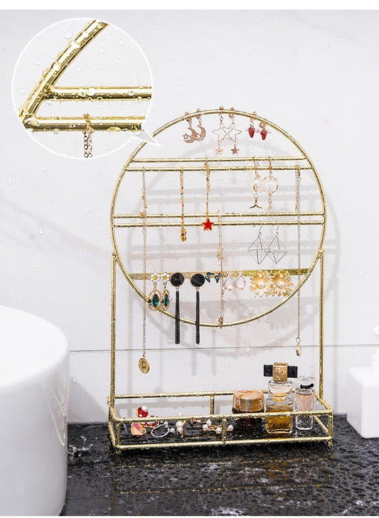 Creative Earring Holder Rotating Jewelry Holder Home