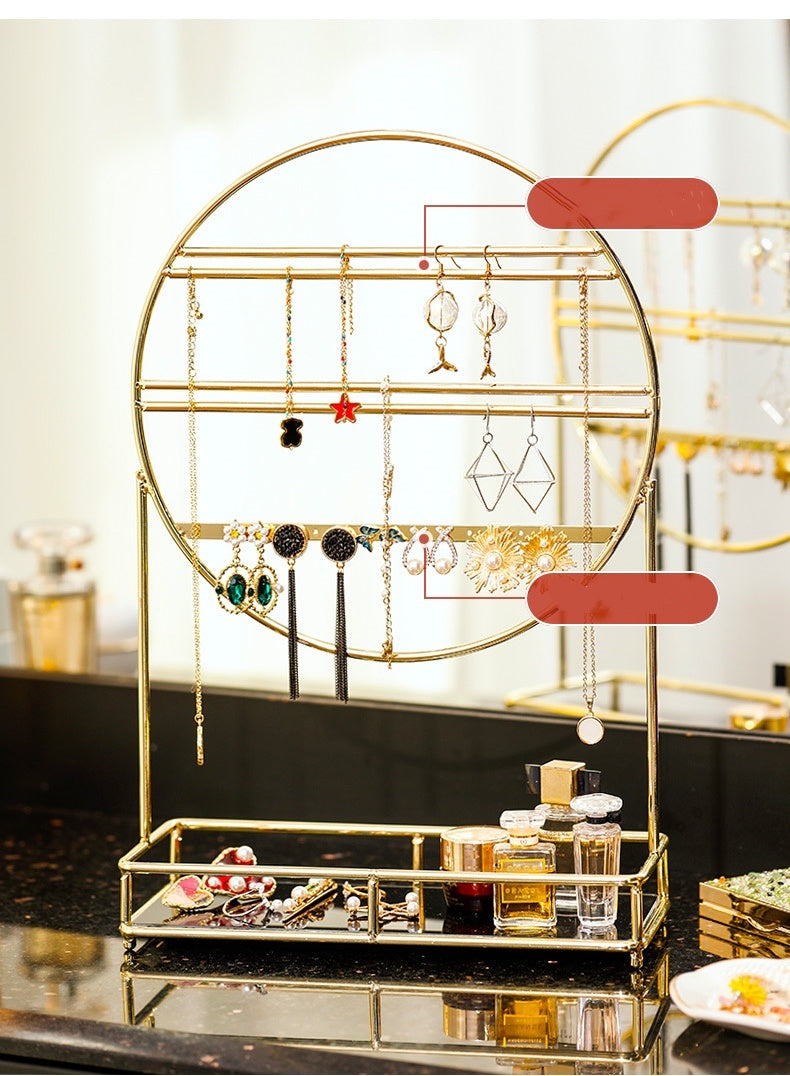 Creative Earring Holder Rotating Jewelry Holder Home